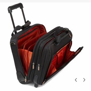 Briggs & Riley Verb Span Expandable Rolling Briefcase Travel Suitcase Black